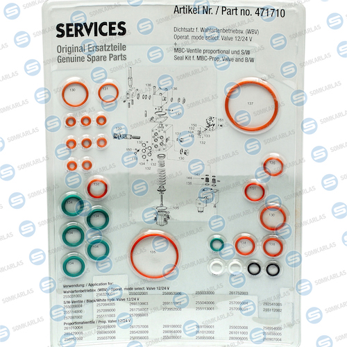 SOM20363 - SEAL SET FOR MBC VALVE - SOM20363 - SEAL SET FOR MBC VALVE -