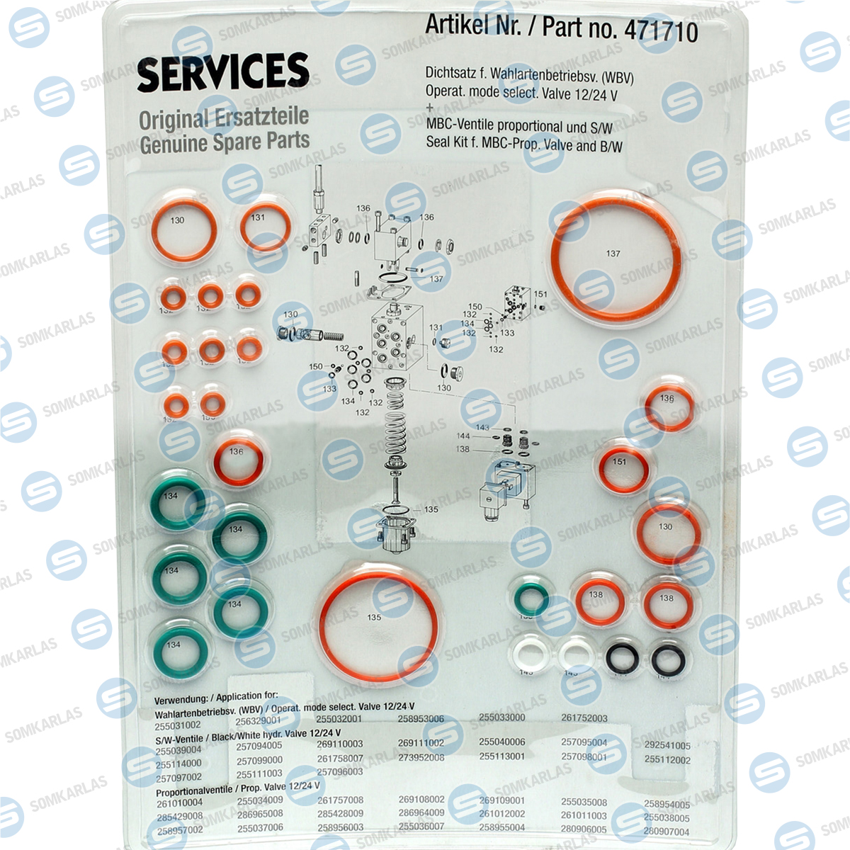 SOM20363 - SEAL SET FOR MBC VALVE - 